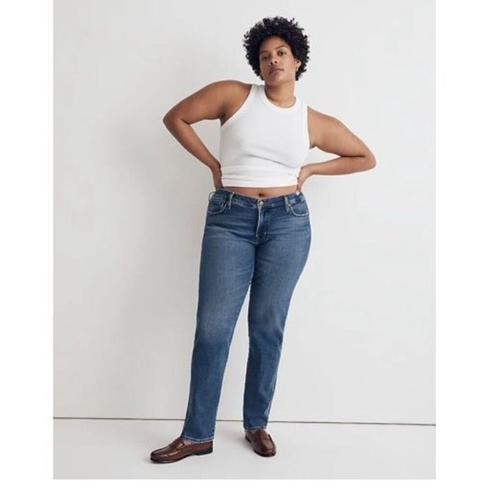 Madewell stove-pipe full length denim jean size 24